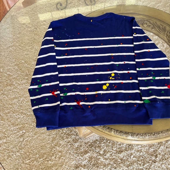 NWT Polo Ralph Lauren Paint Splatter Sweatshirt Kids Boys Size Large (14-16) - Picture 3 of 5